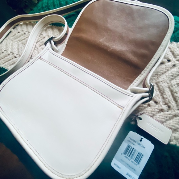 Coach X Disney Mickey Mouse Patrica Chalky White Ear Handbag Medium - Picture 3 of 3